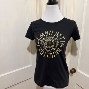 Next Level Apparel Black Tee with Allman Betts Band Logo